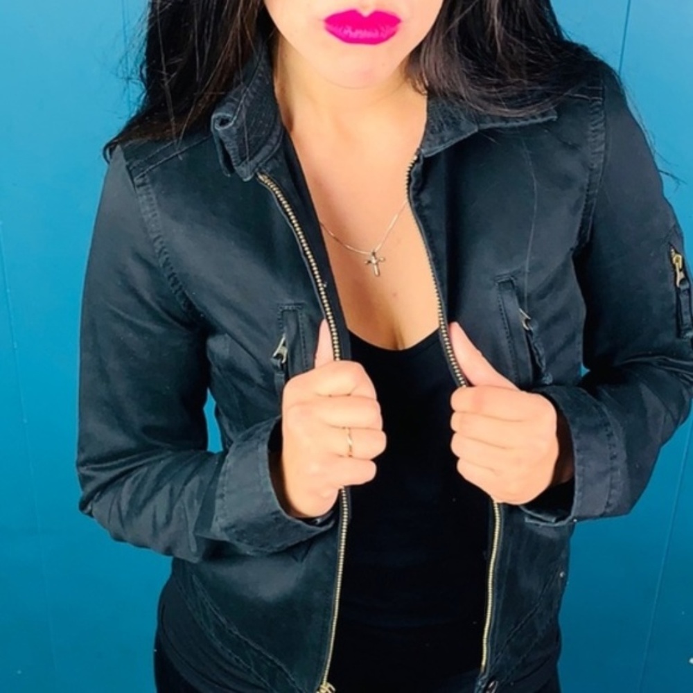 J.crew Black Utility Jacket/Coat